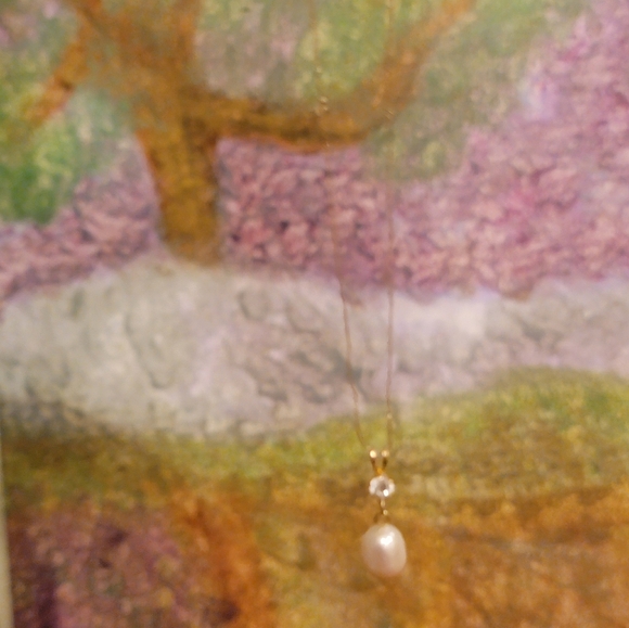 10k Gold pearl necklace - Picture 6 of 16